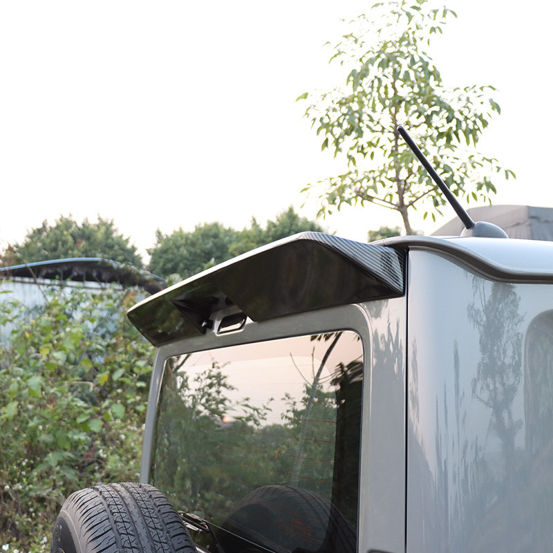 19-24 JIMNY JB74 후면 도어 후면 윙 스포일러 외부 수정 상단 윙 액세서리에 적합