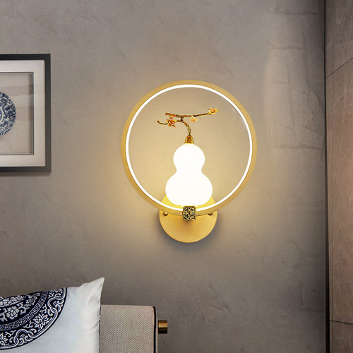 中国风客厅书房壁灯电视墙壁灯卧室床头艺术灯中式餐厅茶楼走廊灯