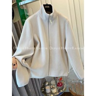 胖mm300斤大码 高级感双面绒软糯立领卫衣女秋冬宽松保暖休闲外套