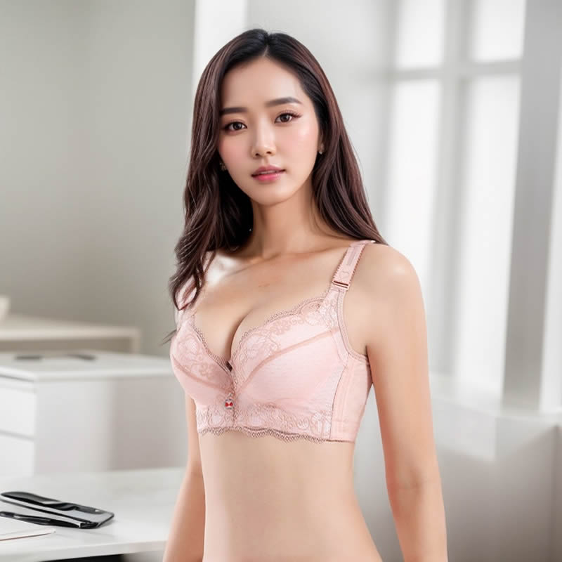 有钢圈聚拢显大文胸大底围小罩杯