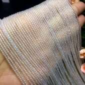 隔珠 天然水晶散珠 配珠 白水晶圆珠散珠 半成品珠 2MM 3MM