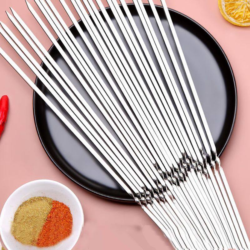 不锈钢烤串工具铁钎配件扁签子用品签子羊肉串烤肉户外烧烤钢签子,户外/登山/野营/旅行用品,烧烤针,淘宝优惠券,粉丝福利购,淘宝优惠卷