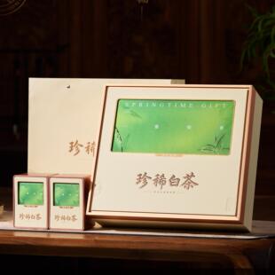 新款白茶包装盒高山绿茶空礼盒白茶五罐半斤装黄金芽茶叶礼盒空盒