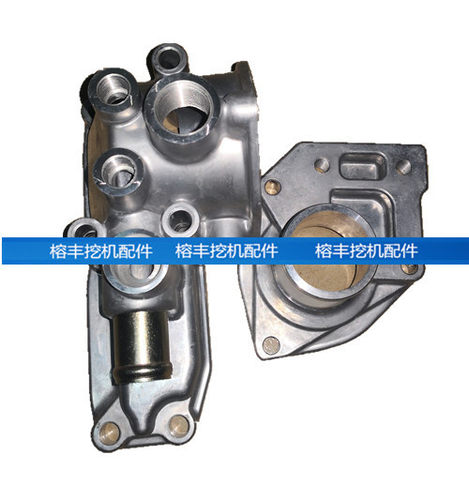 挖掘机配件日立ZAX200-6/6BG1节温器上下座发动机上水管座