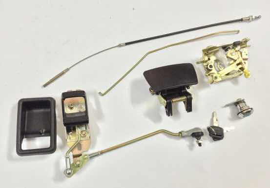 挖掘机配件 日立EX200-5EX120-5驾驶室门锁总成 锁块内拉手外拉手