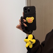 简约可爱立体卡通充棉花朵链条适用苹果14Promax手机壳16女16pro苹果17promax韩15苹果17