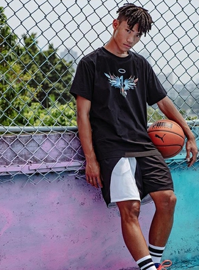 PUMA彪马正品LAMELO拉梅洛鲍尔联名款篮球运动休闲短袖T恤536411