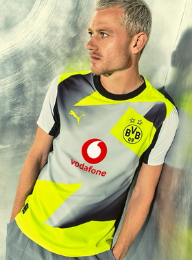 PUMA彪马24/25赛季多特蒙德客场球迷版球衣吸湿速干短袖T恤780104