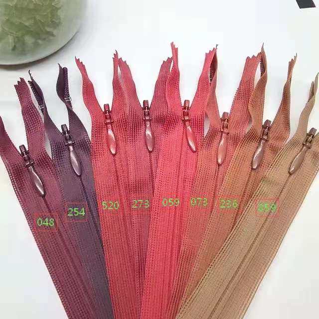 现货正品YKK丝边隐形拉链 YKK25-60厘米真丝雪纺连衣裙