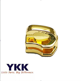 YKK拉链头 3号5号8号 YKK金属拉头抛光电镀亮金色浅金色白铜深枪