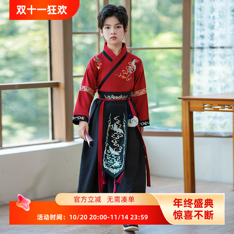 男孩春秋中秋国庆儿童演出服汉服