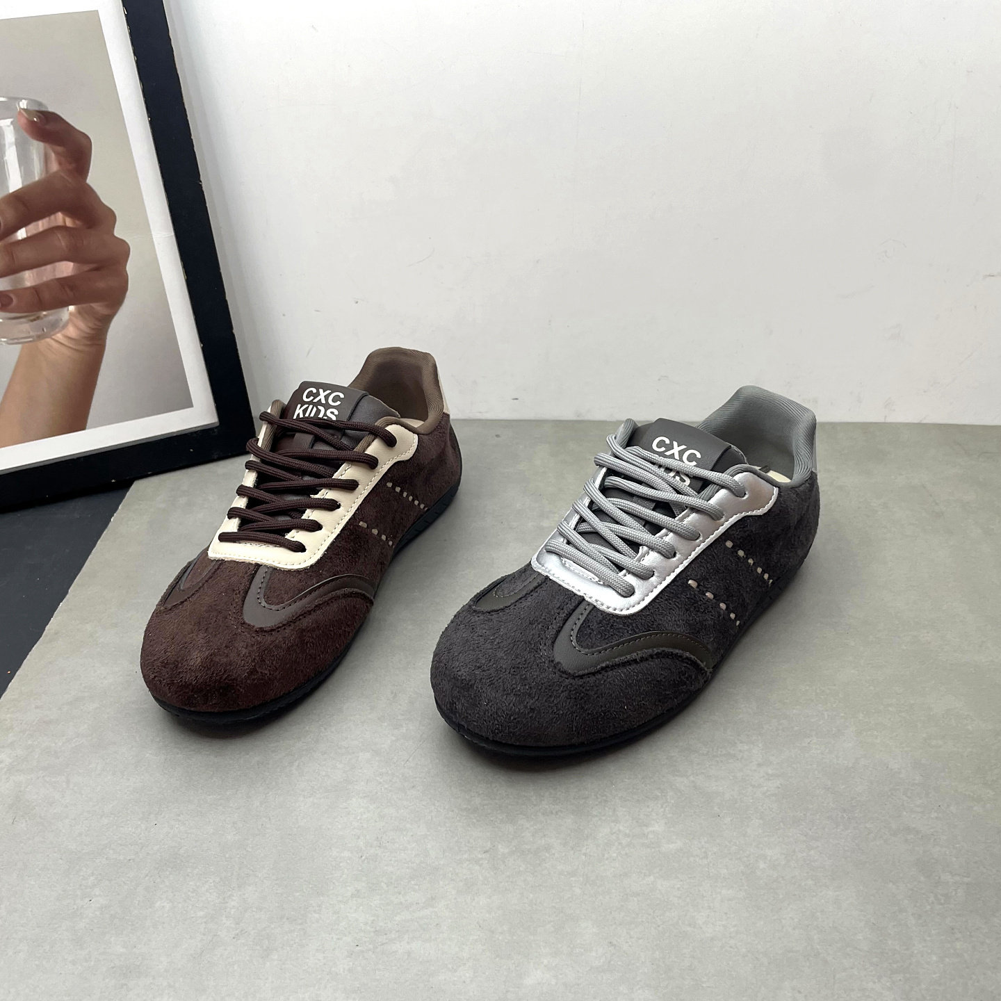 工厂处理女鞋2026春季新款圆头深口系带平底防滑德训鞋软底女单鞋,女鞋,德训鞋,淘宝优惠券,粉丝福利购,淘宝优惠卷