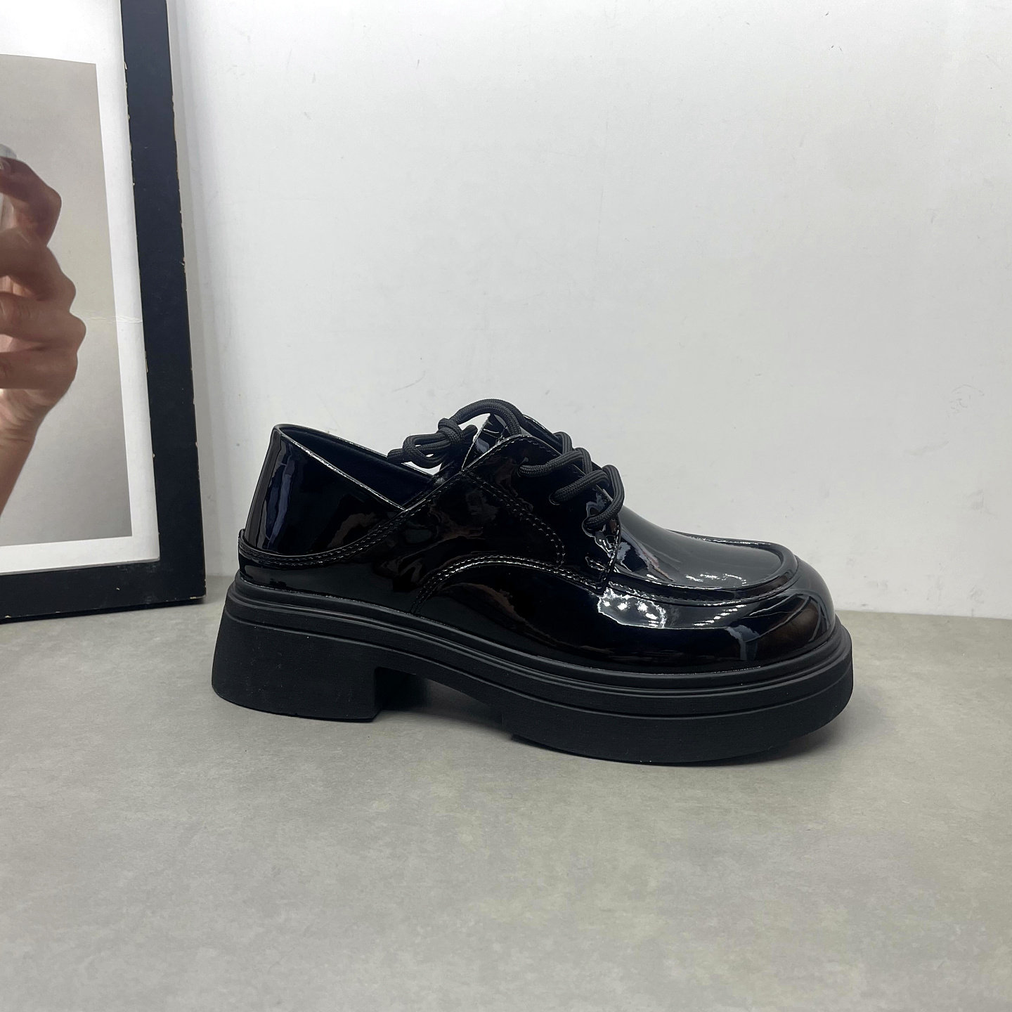 2026春季新款女鞋深口系带英伦风复古方跟乐福鞋小皮鞋女士单鞋,女鞋,深口单鞋,淘宝优惠券,粉丝福利购,淘宝优惠卷