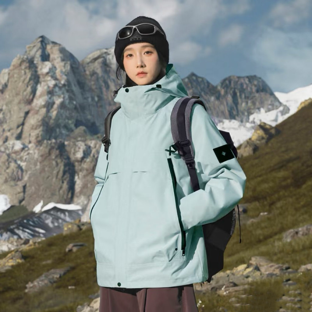 【PATA】山系美式冲锋衣男女同款的防风防水登山服适用大口袋外套