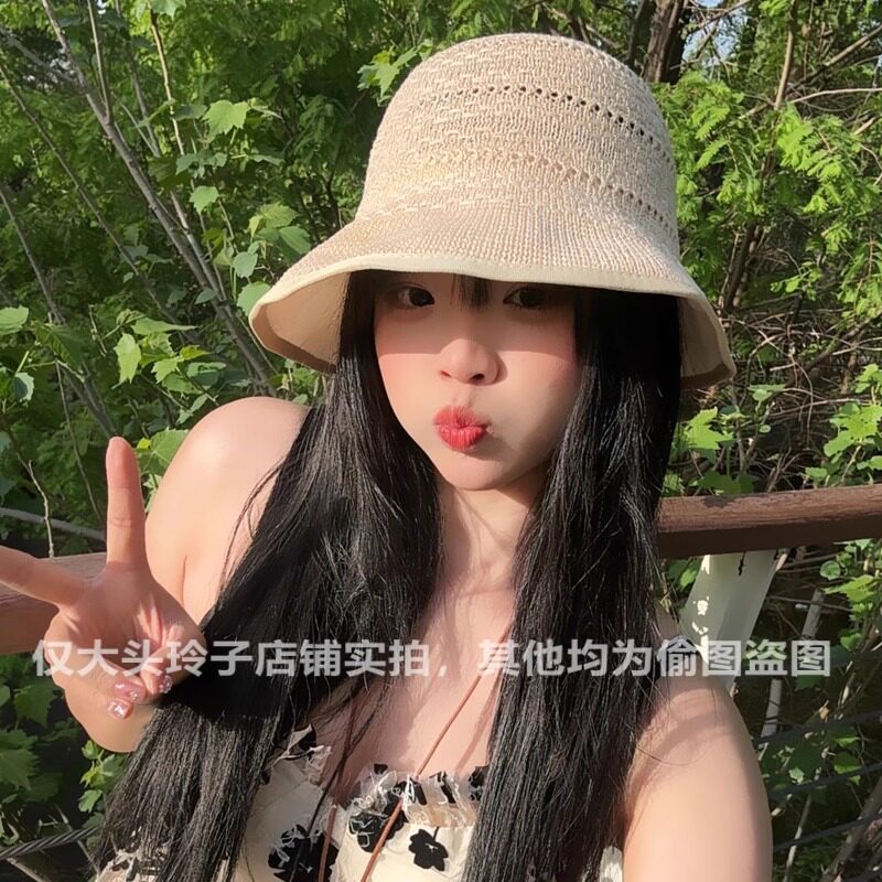 日系春夏轻薄透气女士渔夫帽子女