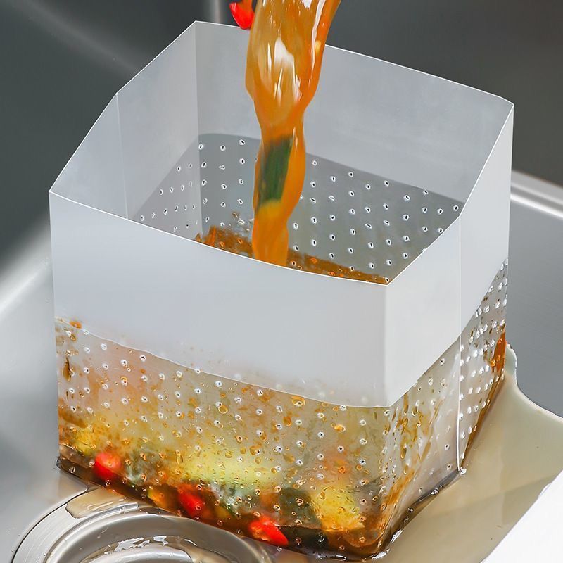 垃圾袋沥水袋厨房自立式过滤网剩菜渣一次性水槽沥水袋加厚防堵塞