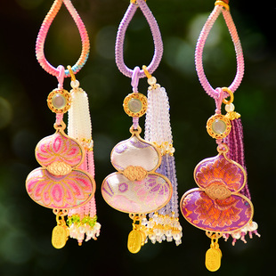 【成品】非遗宋锦纯手工宋锦葫芦挂件/包挂/车挂双面葫芦吊坠挂饰