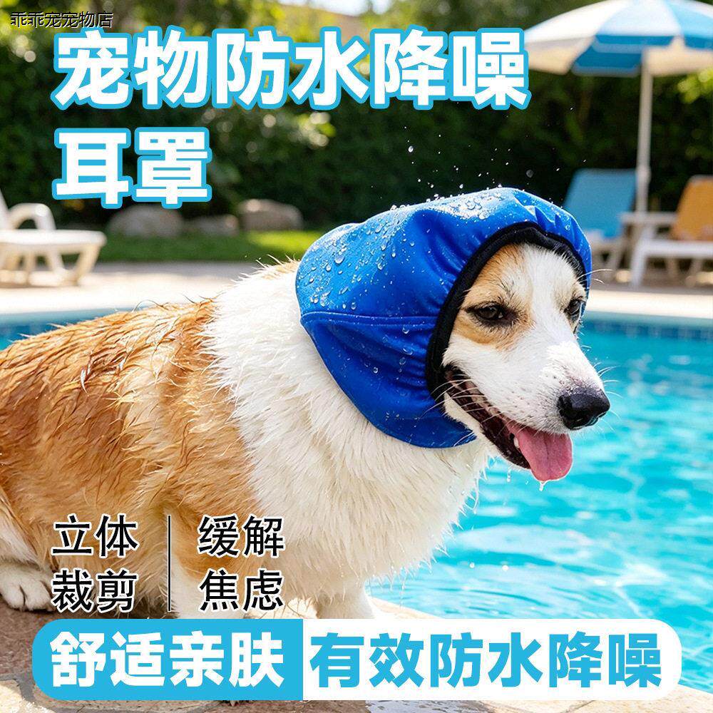 √狗狗游泳耳套夏季宠物图片