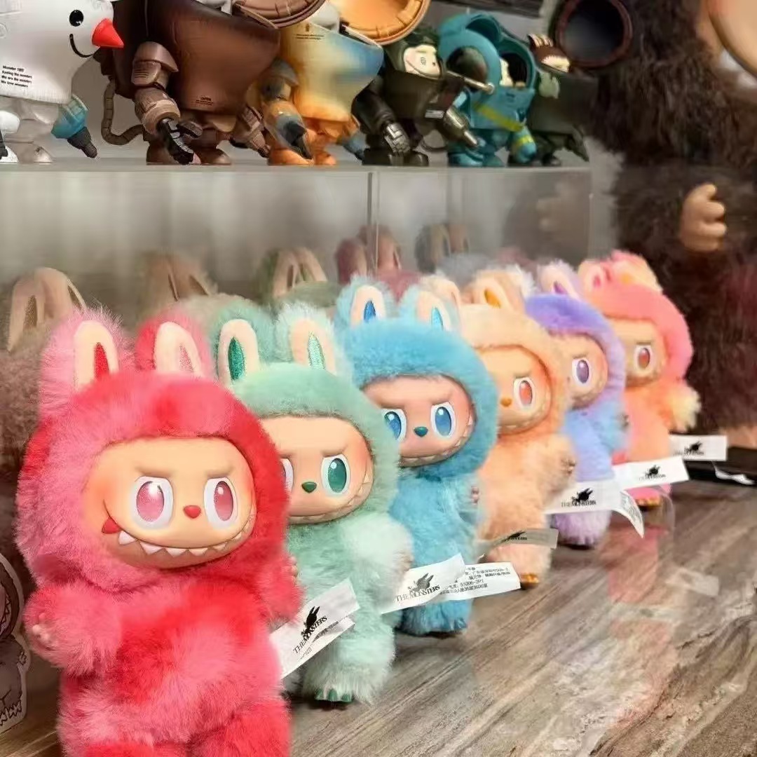 高品质拉布布3.0代前方高能马卡龙搪胶脸潮玩系列毛绒公仔盲盒