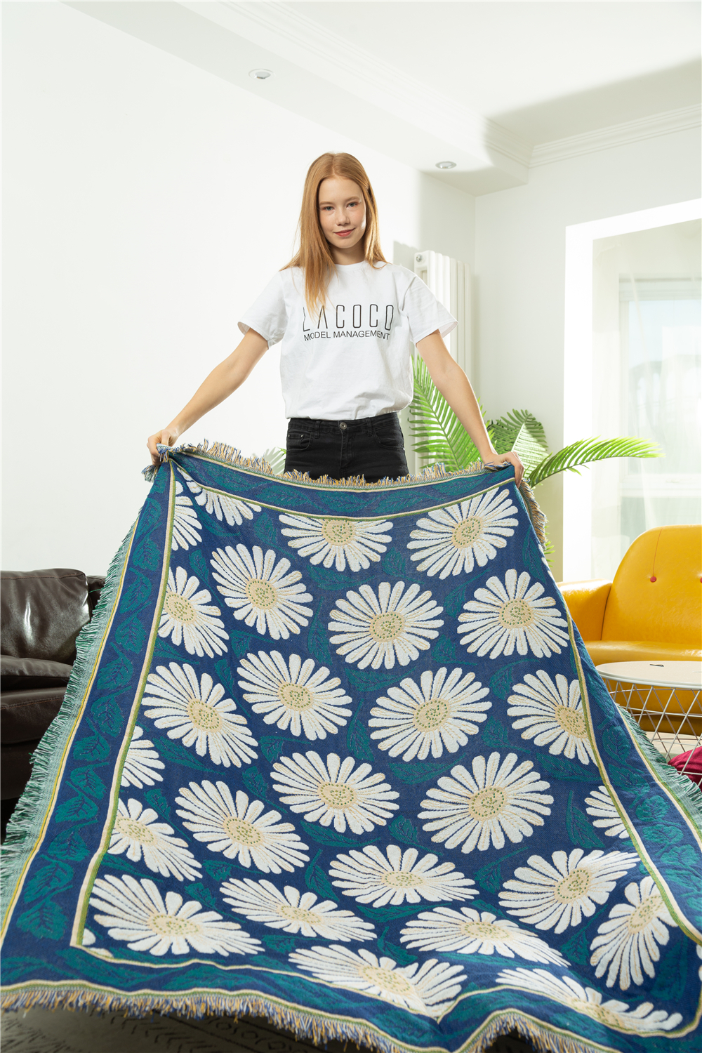 田园美式沙发巾沙发垫全盖布艺 线毯单双三人皮沙发防滑包邮