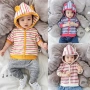 Quần áo trẻ em, mùa xuân, mùa thu, 6-12 tháng tuổi, áo khoác trẻ sơ sinh sọc, áo khoác cotton cho bé một tuổi - Áo khoác áo khoác chống nắng trẻ em