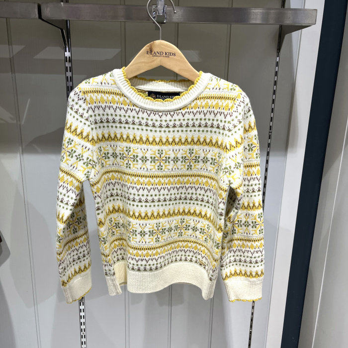 Elandkids衣恋童装专柜正品26冬新款女童保暖圆领毛衣EKKWG4T23A