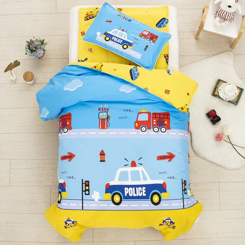 幼儿园被子三件套全棉儿童宝宝午睡棉被褥套件床品纯棉含芯六件套