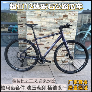 雷纳克平把瓜车超轻油碟12速砾石公路瓜车全地形越野平把公路车