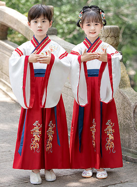 男童汉服国学服新款小学生演出服