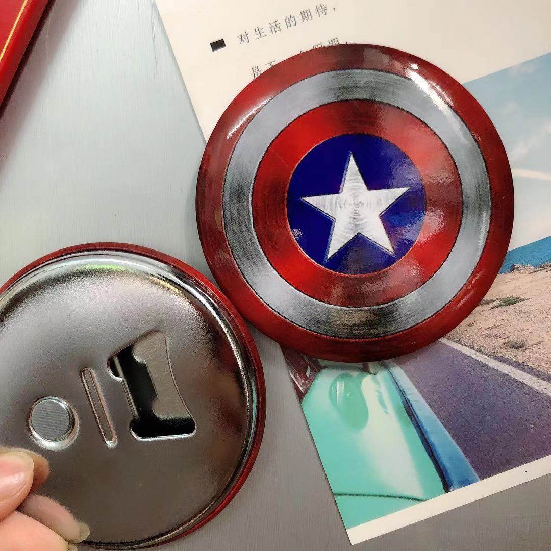 复仇者联盟美队雷神盾牌开瓶器钢铁侠蜘蛛侠雷神开瓶器冰箱贴磁贴