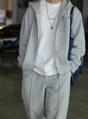 Secretbase 重磅精品 高端高克重卫衣纯色毛圈底休闲运动外套