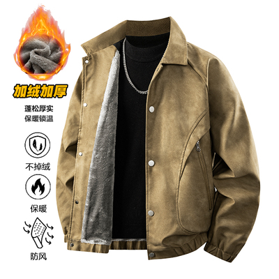 WASSUPNURAYA美式复古翻领夹克