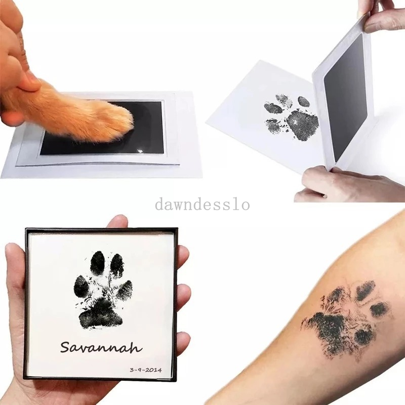 Pet Dog Footprint Handprint Pad Safe Non-toxic Printing Pad