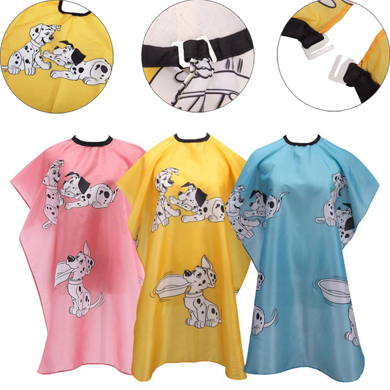 Hairdressing Children Kid Cartoon Cape Waterproof Hair Cutti