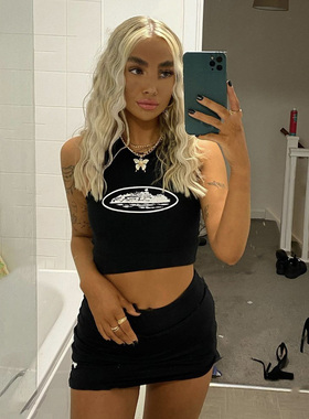 Summer Slim Render Short Top Sexy Women Sleeveless O Croptop