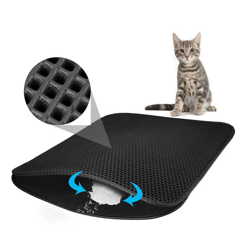 Double Layer Cat Mat Bed Pads Pet Product Bed Trapping Pet L