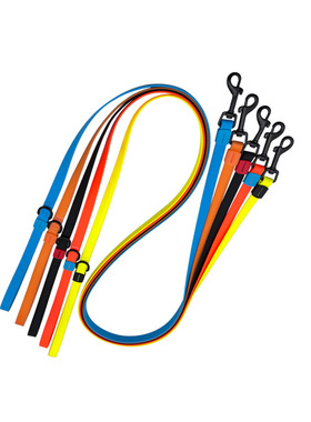 新款宠物用品马卡龙牵引绳PVC防水防污牵引带遛狗绳狗链Dog Leash