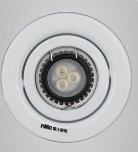 雷士照明 led射灯嵌入式天花灯4W全套led背景墙灯NDL154 白色