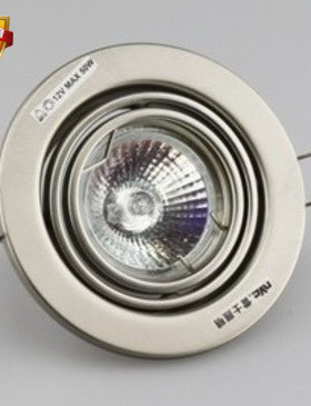 雷士LED射灯/天花灯/NDL720S白色/拉丝全套开孔6.5公分双环调角度