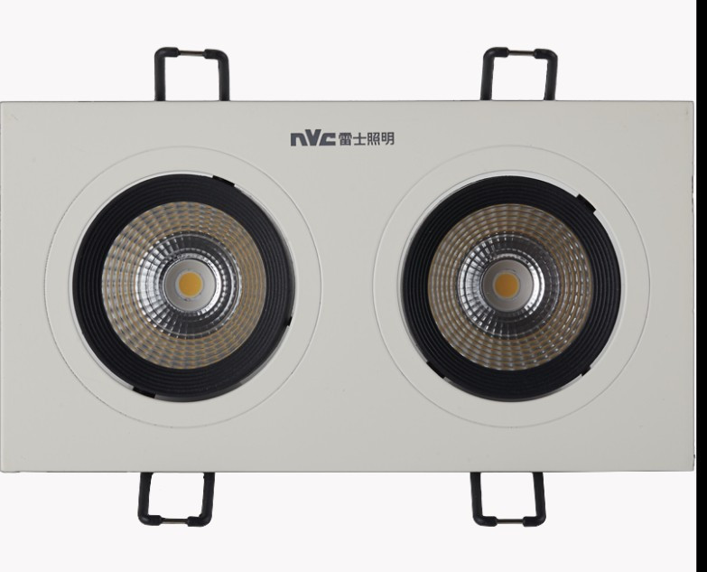 nVc/雷士LED射灯雷士双头斗胆灯NLED542A/2*6W NLED541A格栅方形
