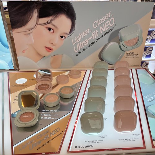 韩国LANEIGE兰芝气垫气垫neo绿色粉色保湿遮瑕提亮金裕贞同款