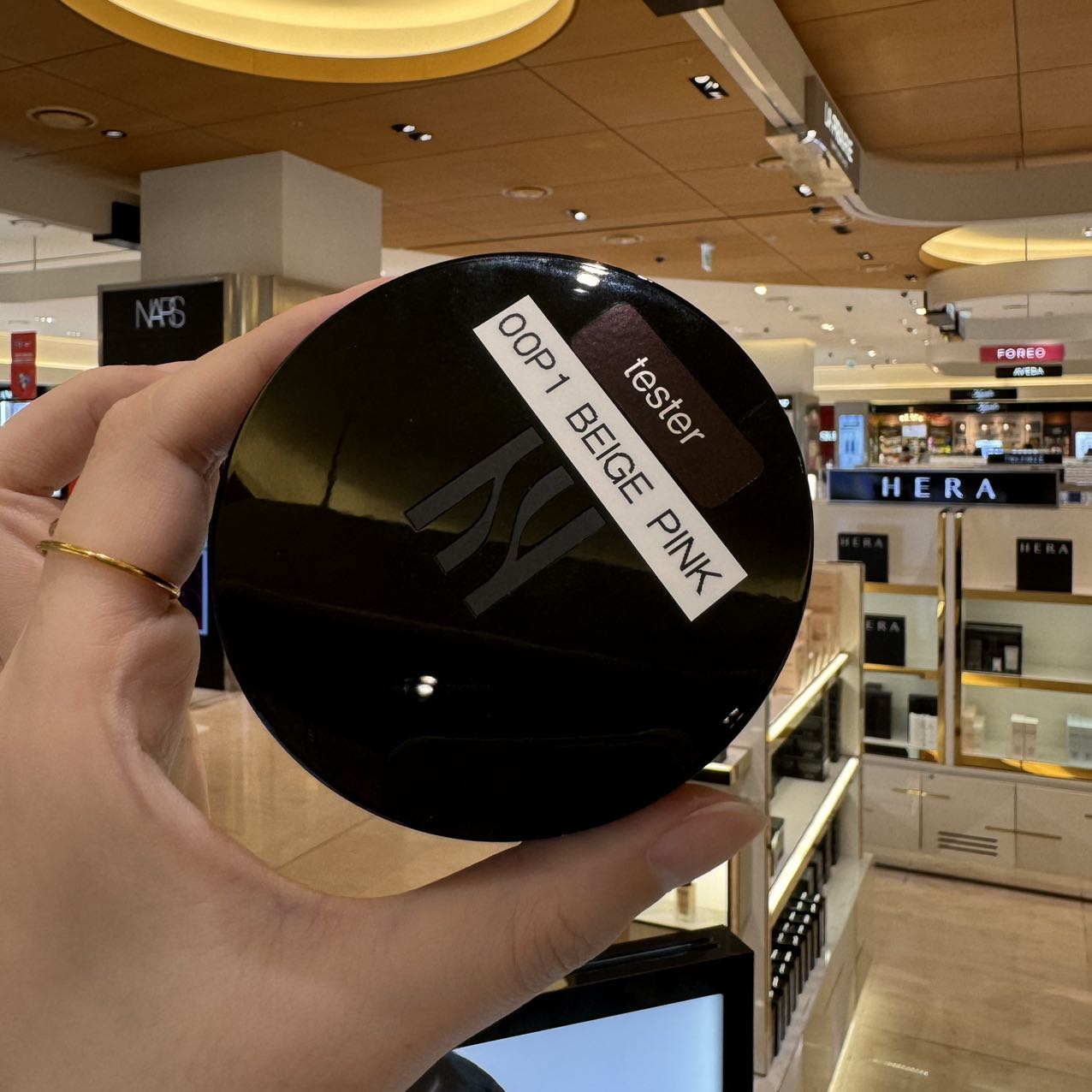 韩国HERA赫妍赫拉粉气垫淡粉微闪妆感保湿持久不脱妆无替换