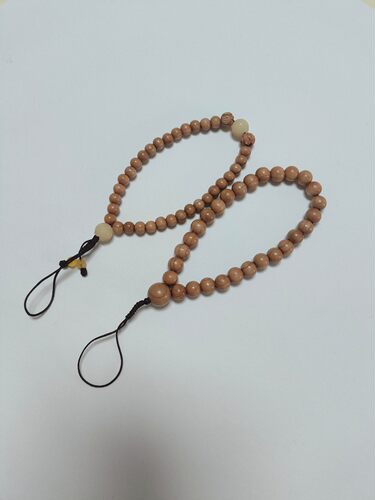 桃木珠手机链包挂坠桃花手把件