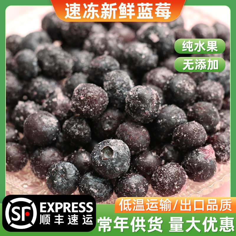 新鲜冷冻蓝莓孕妇水果饮品奶茶