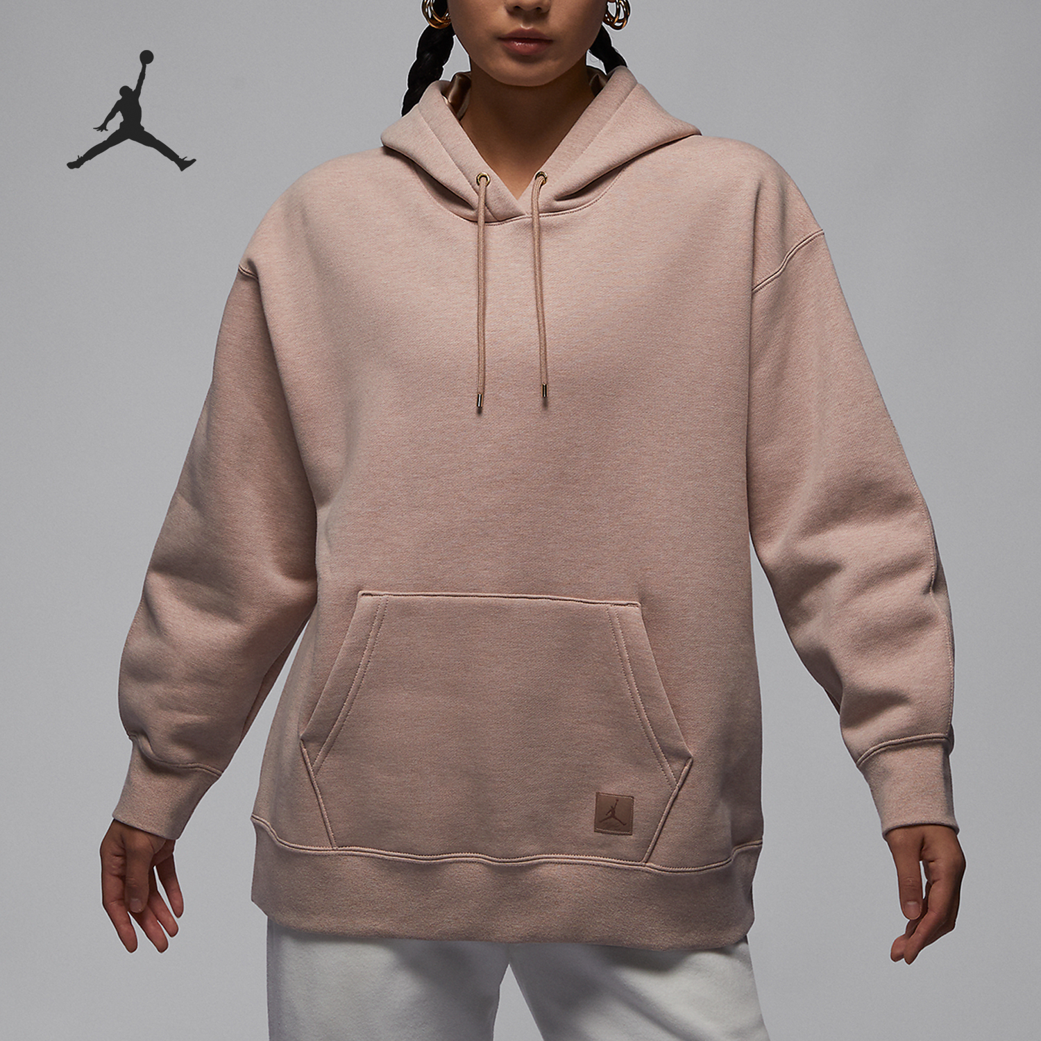 Nike/耐克正品24年新款女士加绒保暖套头连帽卫衣FB5111-244