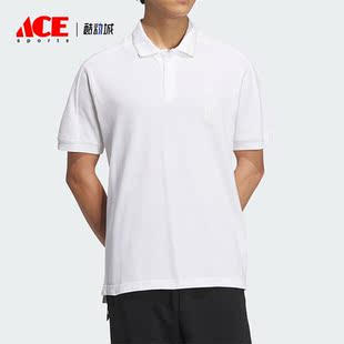男子运动时尚 Adidas 阿迪达斯正品 新款 IP4916 简约Polo衫