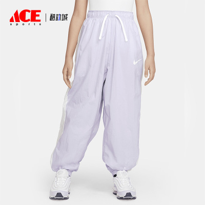 耐克正品大童梭织运动束脚长裤