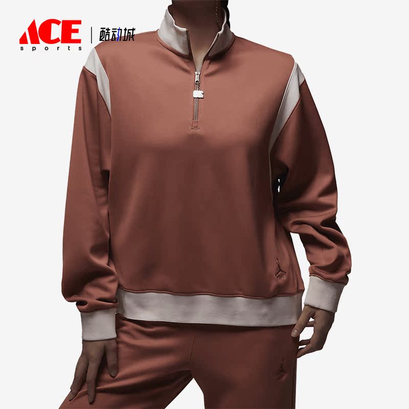 Nike/耐克正品Jordan 透气女子运动休闲套头卫衣FB5135-810