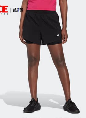 Adidas/阿迪达斯正品夏季女子梭织运动健身短裤HN1044
