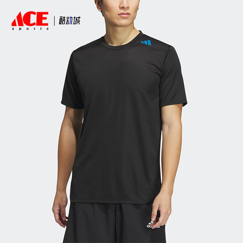 阿迪达斯正品男子健身短袖